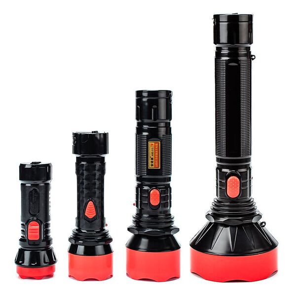 Rechargeable waterproof travel big flashlight for camping