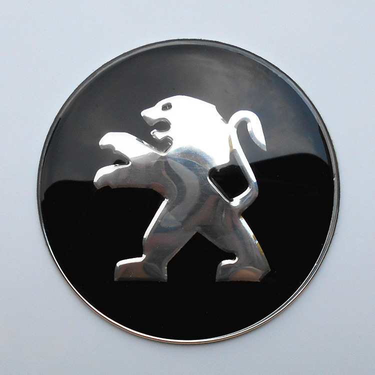 Etiqueta decorativa del logotipo del automóvil Etiqueta engomada del automóvil de metal Etiqueta de modificación del volante Etiqueta del cubo de la rueda Etiqueta del automóvil de cada marca 65mm