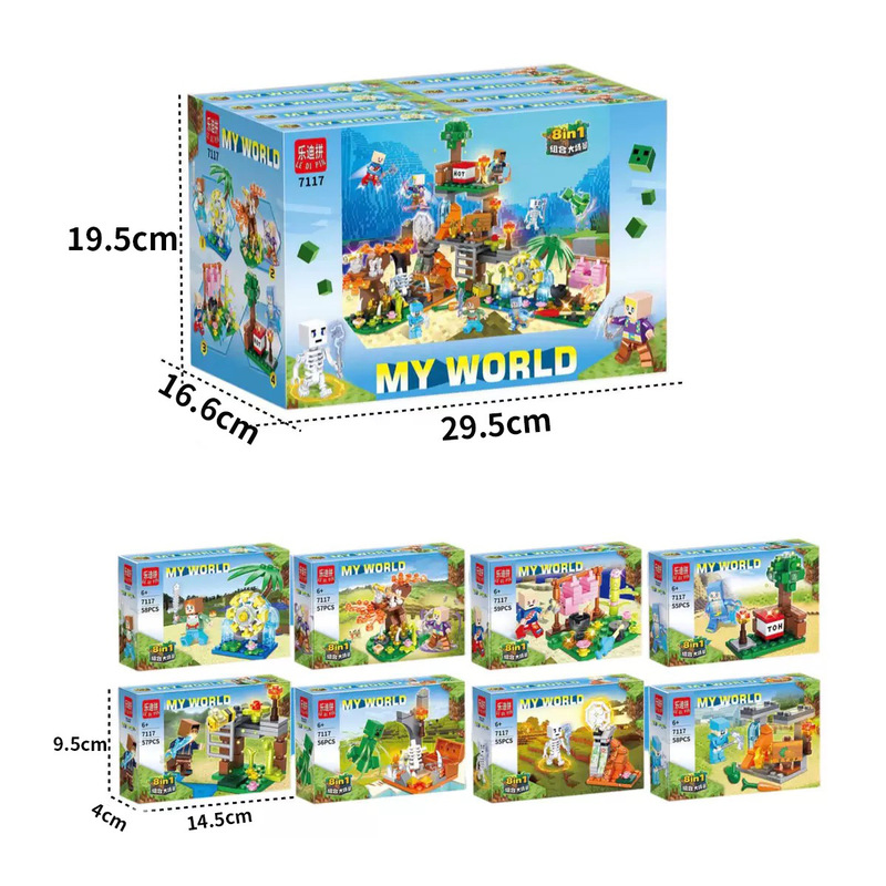 My Block World Is Compatible with Lego Small Particle Assembled Building Blocks Educational Toys and Local Promotion Agency Points Redemption
