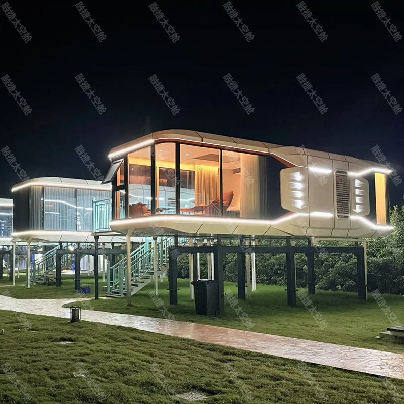 Rongjie Red Net Space Capsule Mobile Room B & B Capsule house Scenic Hotel Starry Sky Room Ventas directas de fábrica