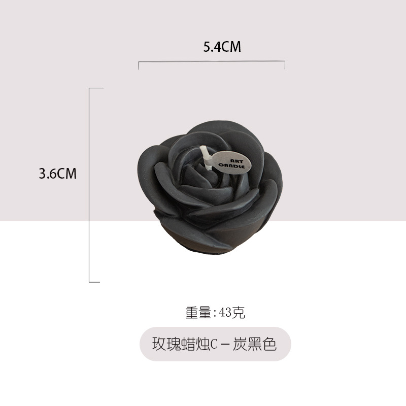 Vela perfumada en forma de rosa más vendida transfronteriza, decoración romántica a la luz de las velas, acompañamiento de boda, regalo del día de San Valentín