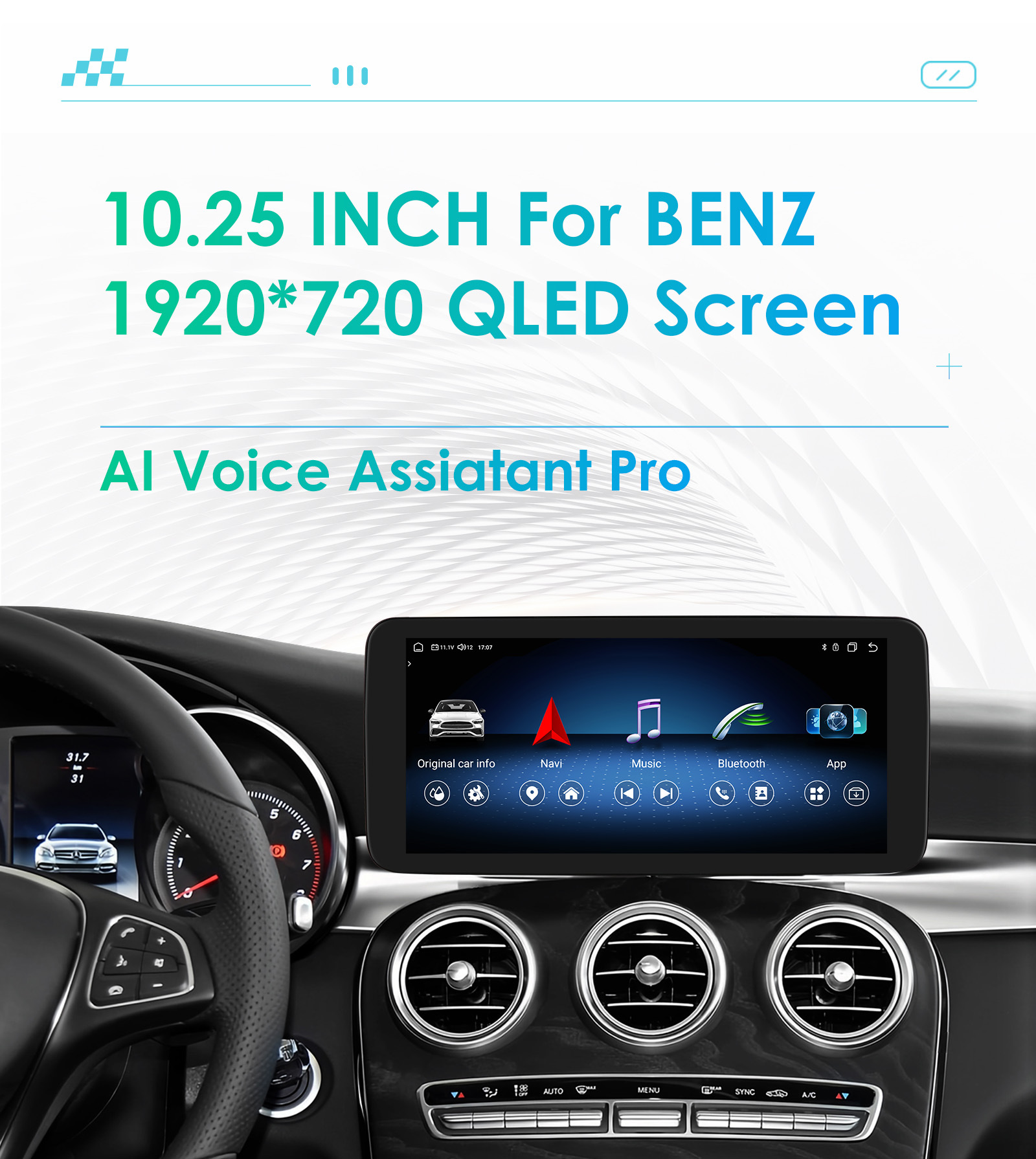 Suitable for 15-18 Mercedes Benz mercedes benz c class W205 X253 Android HD large screen navigator