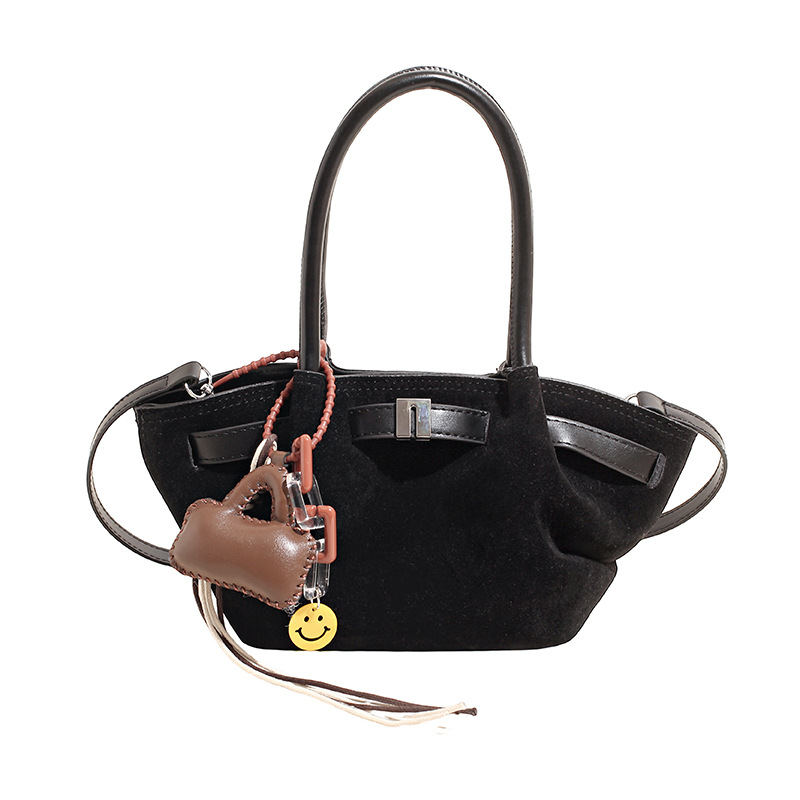 Cestas de platos de mano bolsas de cubo mujeres 2025 nuevo cross-border europeo y americano retro mochila de piel de ciervo esmaltado