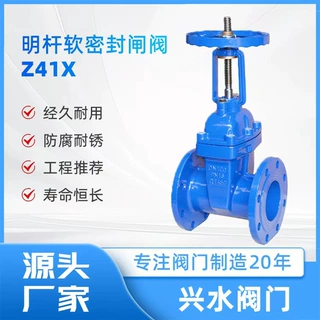 定制软密封闸阀 Z41X-16Q明杆弹性座封闸阀 球墨铸铁河北兴水阀门