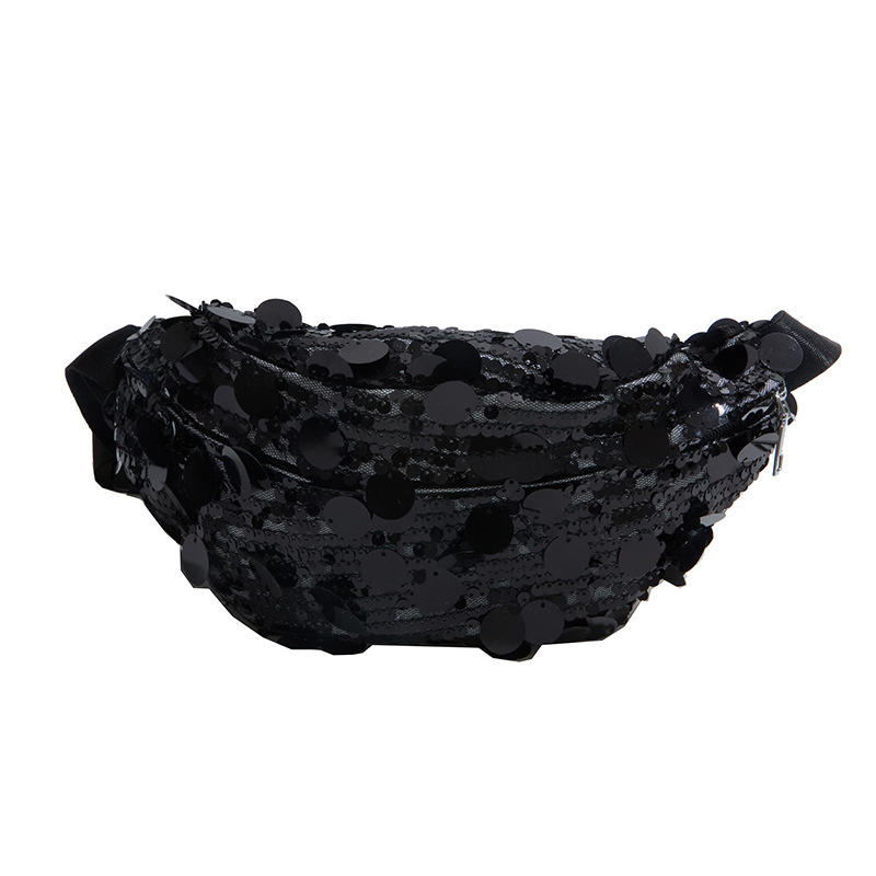 Bolso de venta caliente para mujeres 2026 nuevo bolso de cintura de sequilla de moda para mujeres de un solo hombro bolso de pecho de moda personalidad bolsa