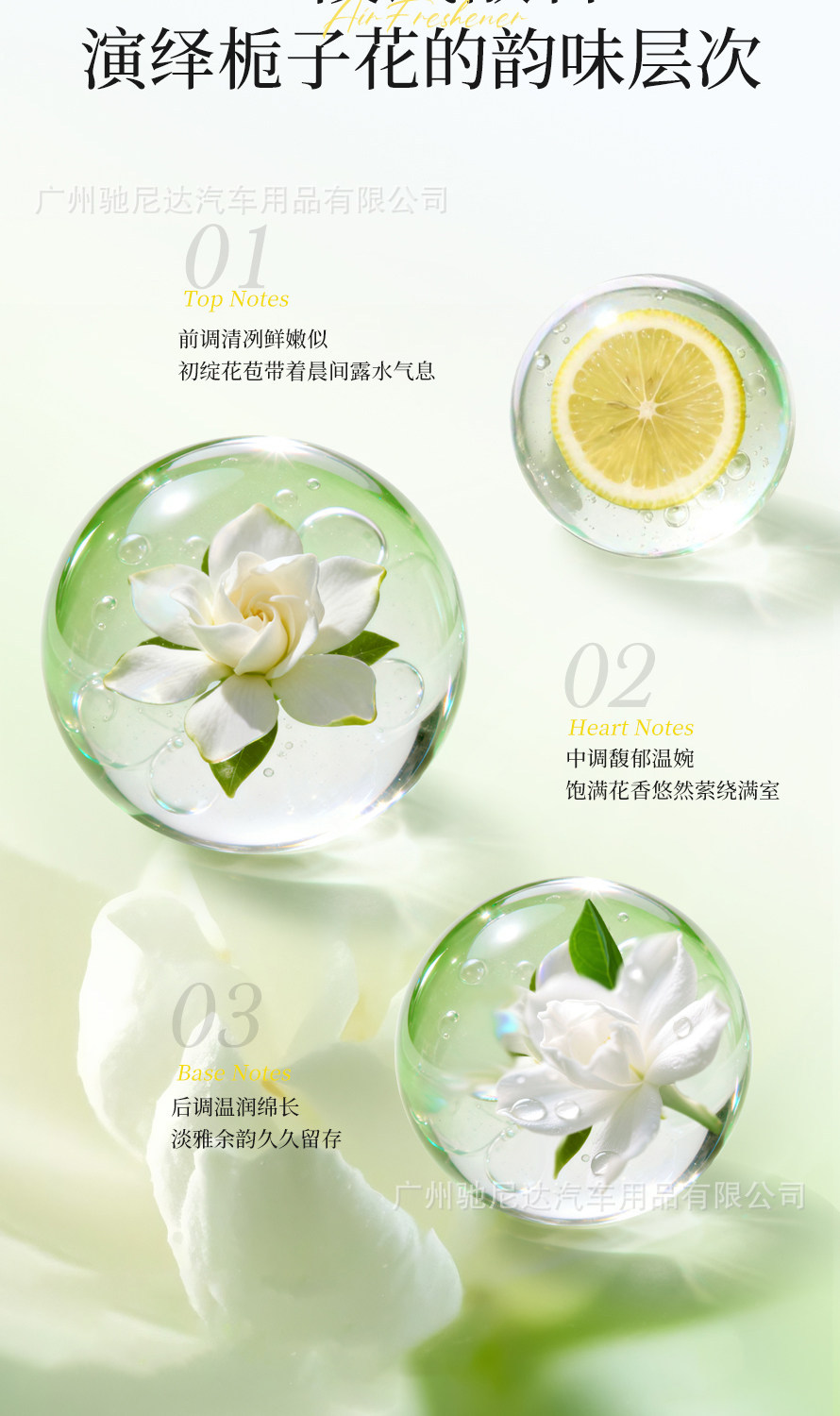 Fragrance That Fills the Home, Xiaoxiangshi Balm, Gardenia Car Fragrance, Plant Extract, Specially Formulated Scent, Long-Lasting Fragrance, Large Capacity