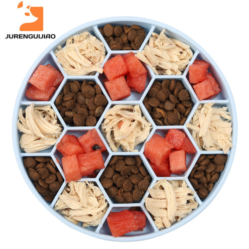 Silicone Dog Bowl Anti-Choking Slow Feeding Bowl for Small to Medium Dogs, Pet Feeder, Cat Bowl, Dog Food Bowl, Anti-Spill suction cup bowl