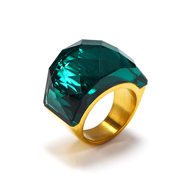 18g Weight Rhinestones Inlay Material Rings Classification 1 Piece Quantity Holiday, Daily Occasion Titanium Steel Material Color Block Pattern Men's Gender Inlay Design Simple Style, Classic Style Style Simple Style Classic Style Color Block Titanium Steel Inlay Rhinestones Men's Rings 7
