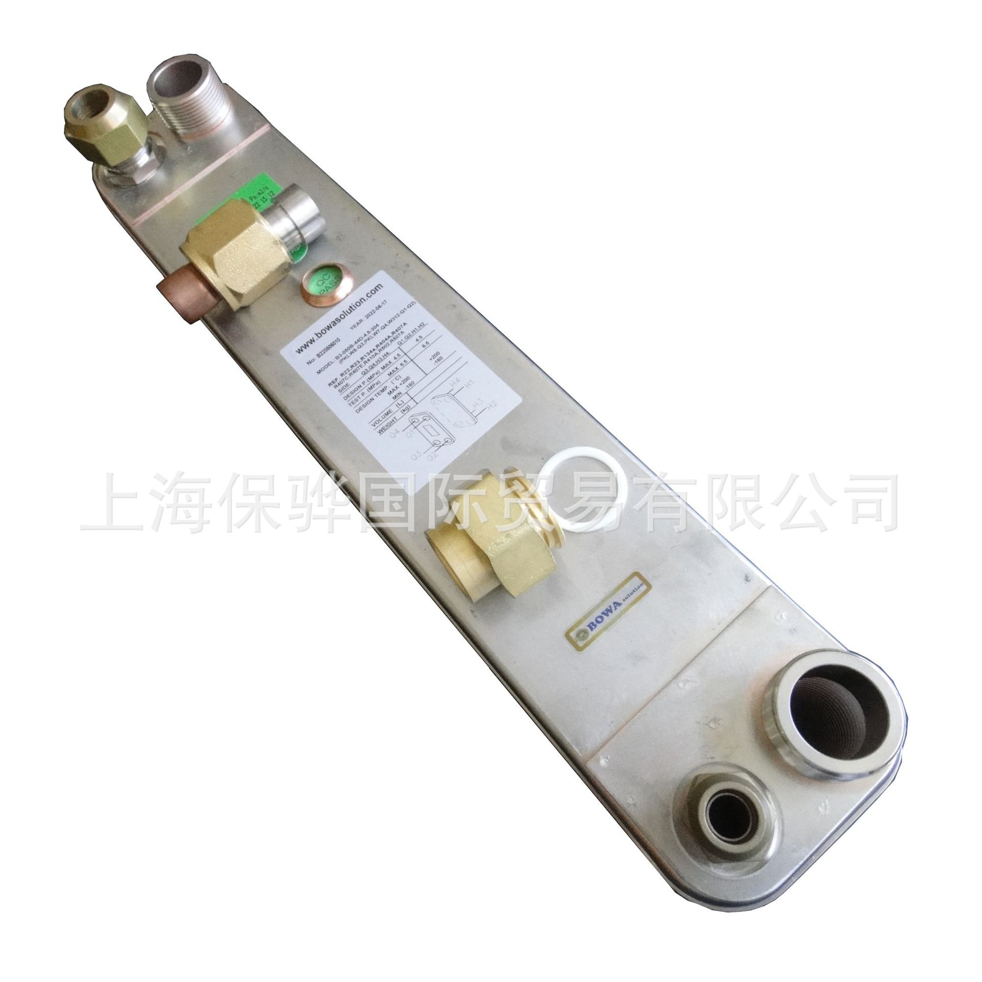 11000大卡热泵热水器换热器套件匹配5P涡旋压缩机用于13KW加热器