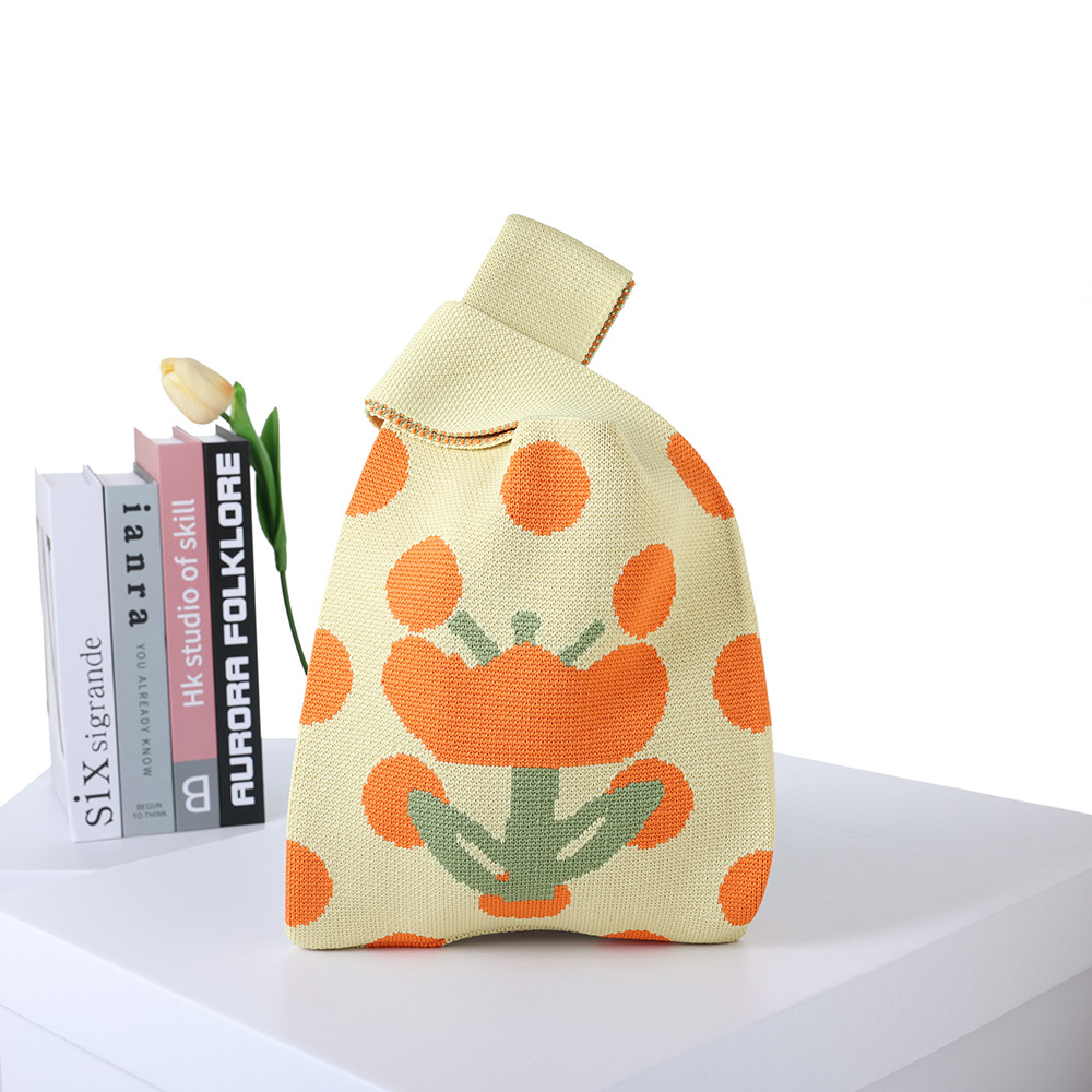 2024 Flying Weaving Bag Tote Bag Versión coreana del nuevo bolso de mano de moda Fabricante de bolsas de compras casuales de gran capacidad para estudiantes