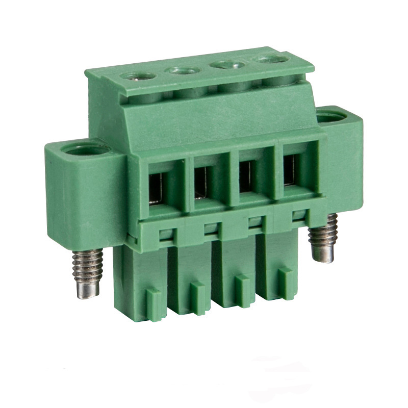 PCB插拔式接线端子 KF/WJ15EDGKV/KB-3.5/3.81公母对插带耳端子台