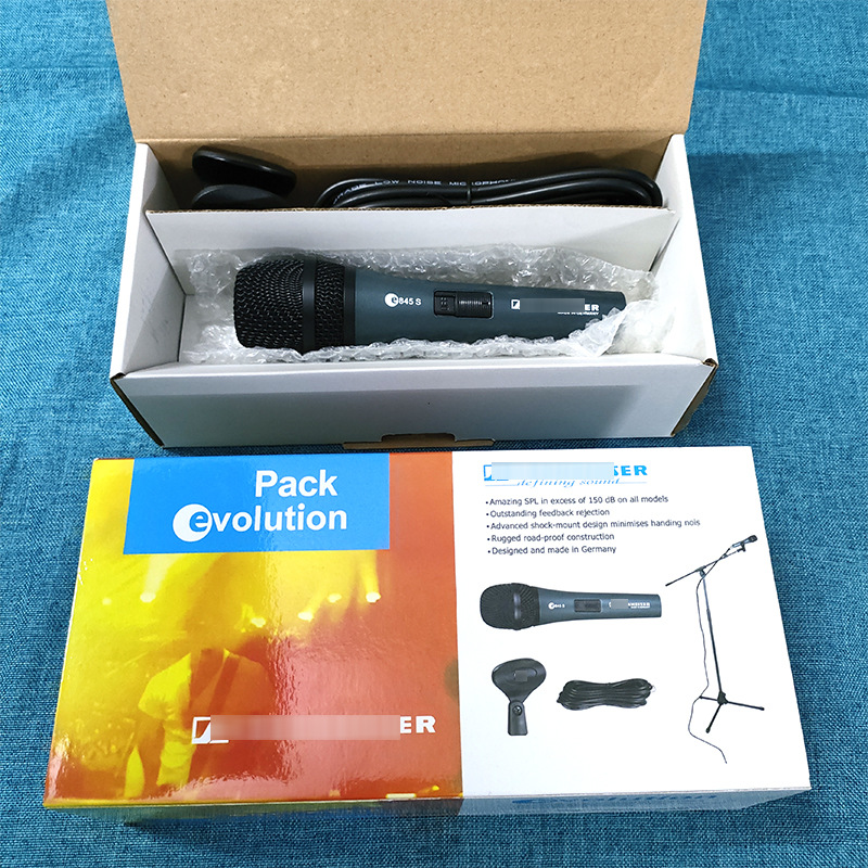 Cross-Border Export E845S Wired Dynamic Microphone Ktv Stage Performance Karaoke Host Live Conference Microphone