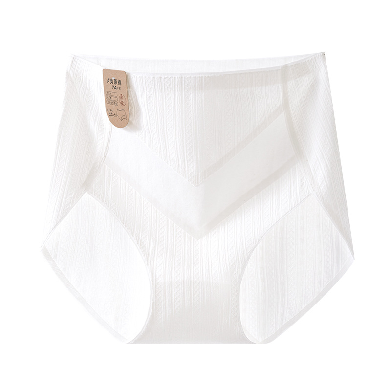 Verano de algodón fino 7A antibacteriano de cintura media y alta para mujer calzoncillos transpirables de algodón de gran tamaño