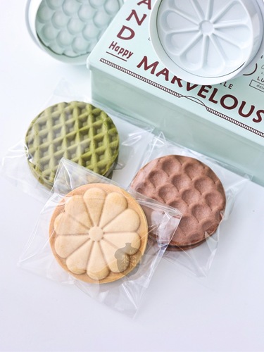 Ins style retro waffle mold corrugated flower cake three-dimensional seal mold Internet celebrity home parent-child baking