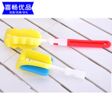 爱馨正品 优质替换可拆卸海绵婴儿奶瓶清洁刷杯刷 瓶刷 义乌工厂