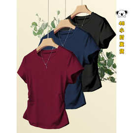 U 16437 Women Casual T-Shirts Basic基础款T恤
