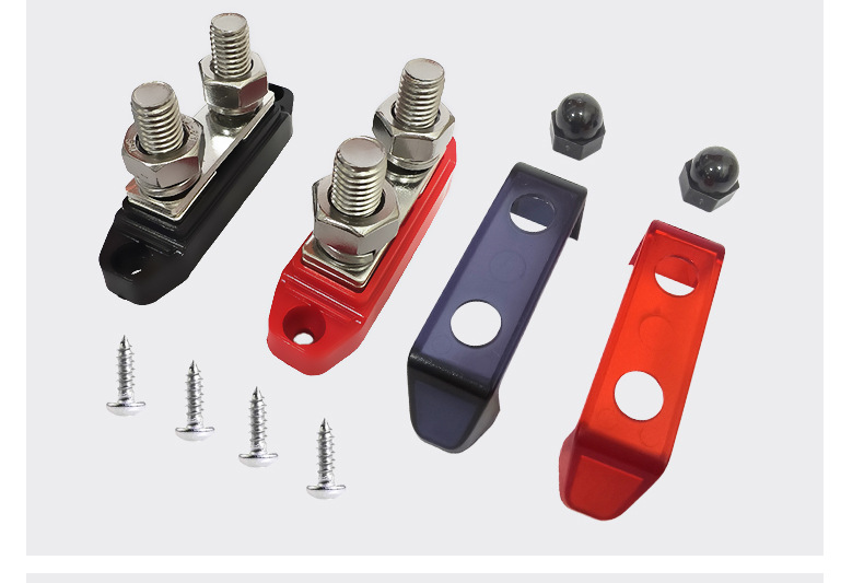 Car RV Yacht Modification Accessories M8M10 Terminal with Cover Wire Row Circuit Modification Wire Row