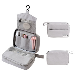 New wabi-sabi style three-stage toiletry storage bag, travel toiletry bag, makeup storage bag, portable cosmetic bag wholesale