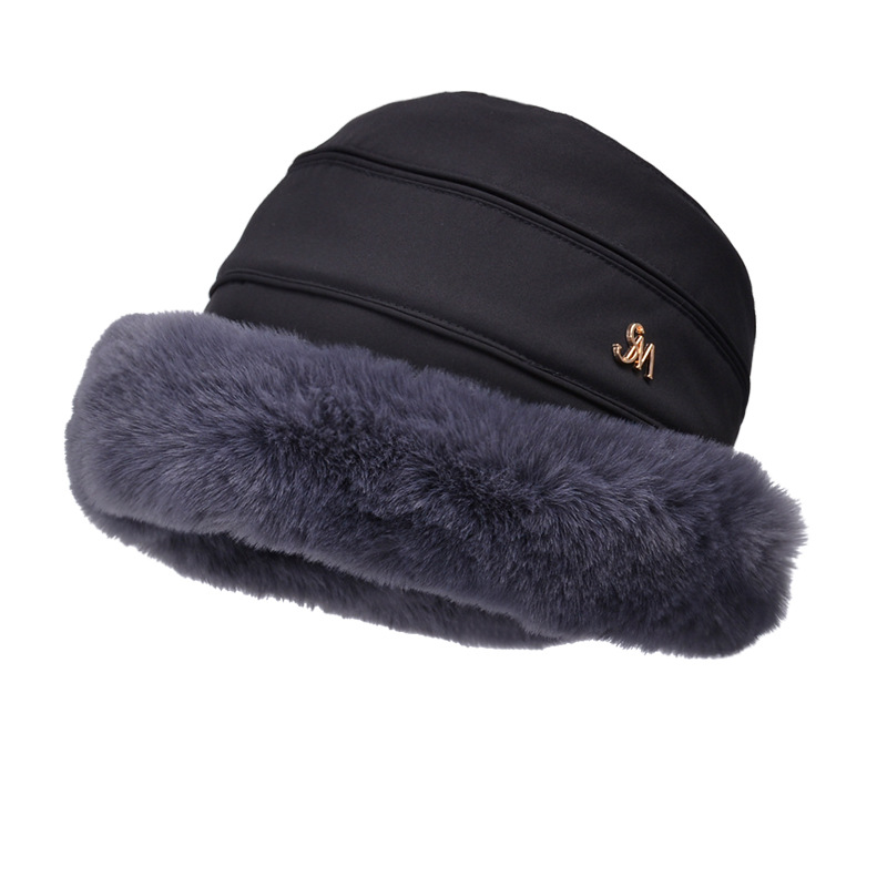 Winter ear-protection fisherman's hat outdoor windproof warm bucket basin hat with wool thickened cold Mongolia hat woman_voghion.com