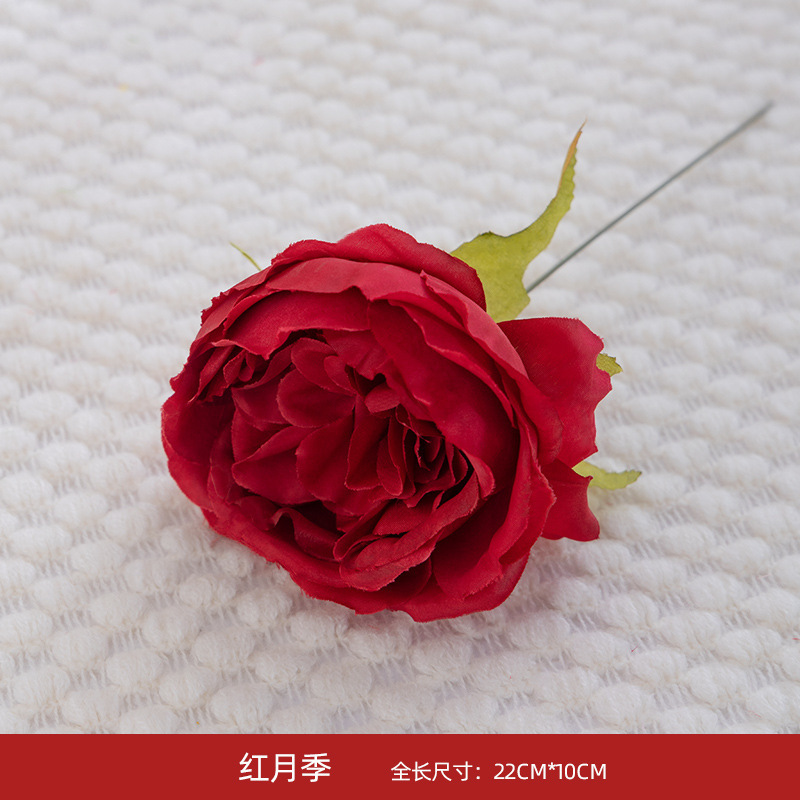 結婚式の部屋の装飾造花造花バラ結婚式の装飾リビングルームの結婚式の花籐の花束装飾装飾品|undefined