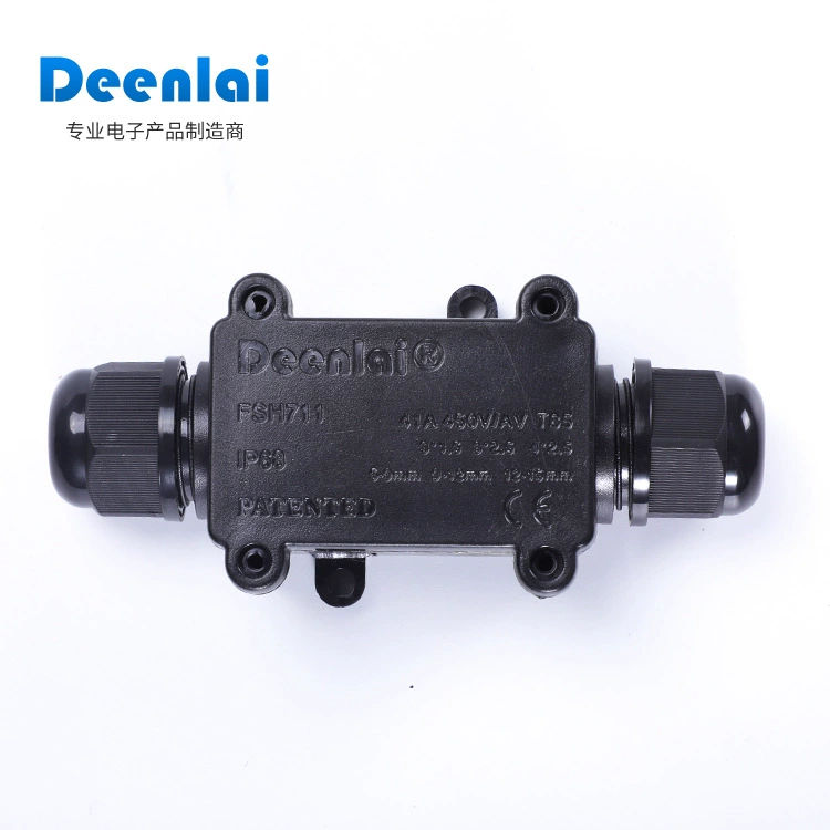 Наружная водонепроницаемая распределительная коробка Dehnley, один дюйм и один выход, может быть заглублена в кабельное соединение, Пыленепроницаемая и непромокаемая защитная коробка