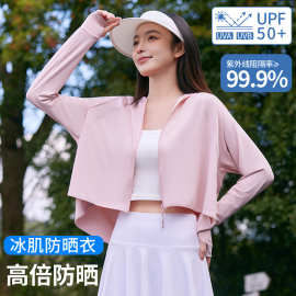 2025夏季防晒衣女冰丝透气防晒罩衫防紫外线外套大帽檐轻薄透气