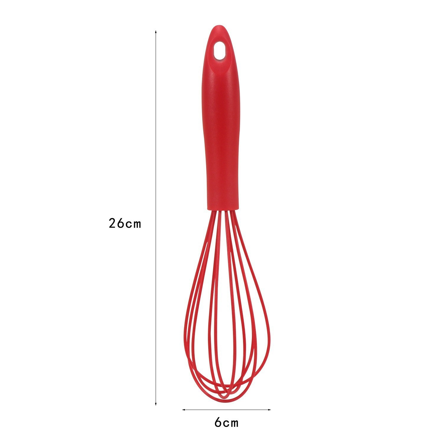 Manual Egg Beater With Ergonomic Plastic Handle And Silicone Whisk_voghion.com