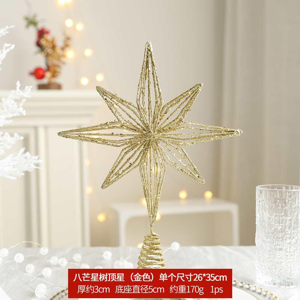 Golden ocho Awn Star Árbol Top Star