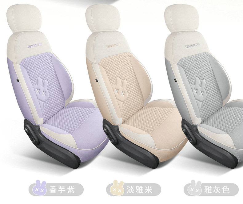 Chang'an glutinous corn Lumin linen car seat cushion all-inclusive cotton and linen cartoon cute goddess Four Seasons seat cover wholesale