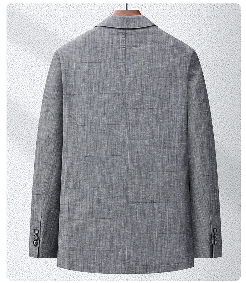 Áo vest nam phong cách Hàn dáng ôm, vải modal cotton mỏng nhẹ, cổ vest một hàng hai nút — Xám trung tính chi tiết 17