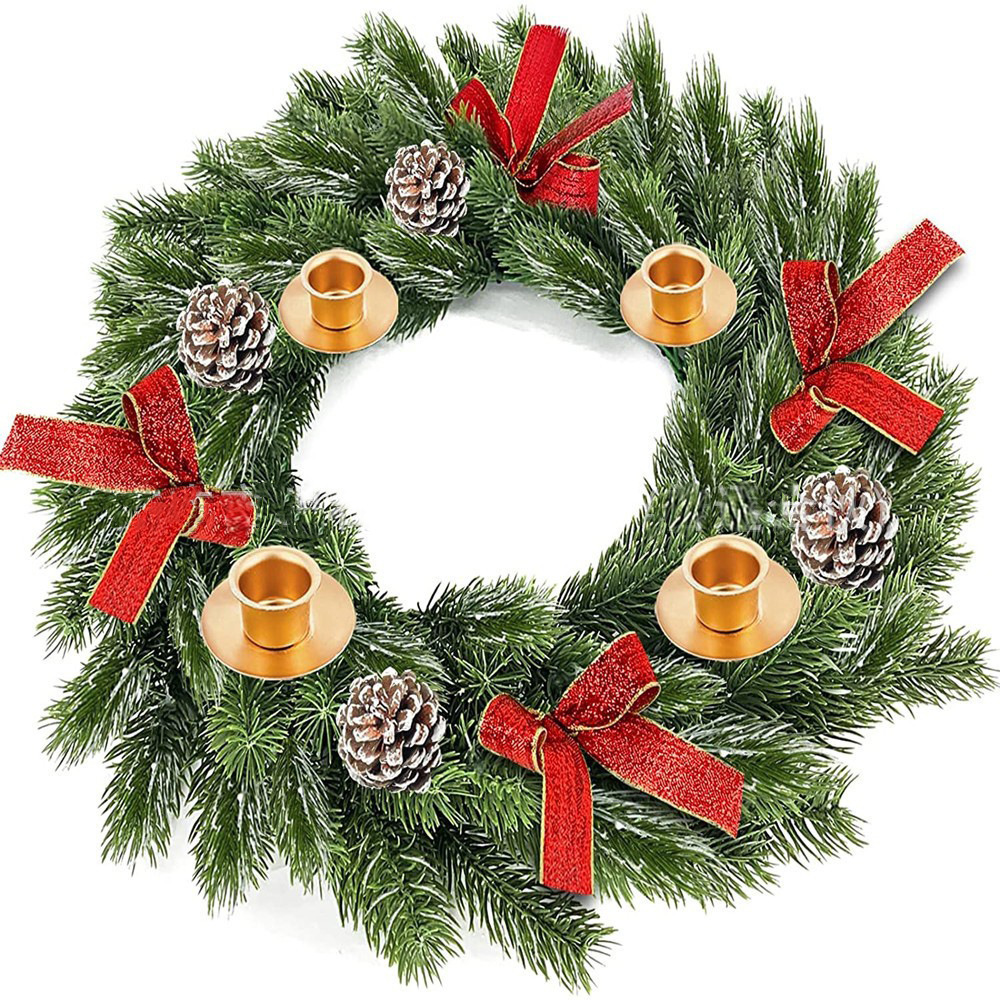 Cinta CORONA DE Navidad decoración de Navidad fábrica al por mayor Navidad candelabro Garland vela Copa Navidad candelabro de Navidad image 25