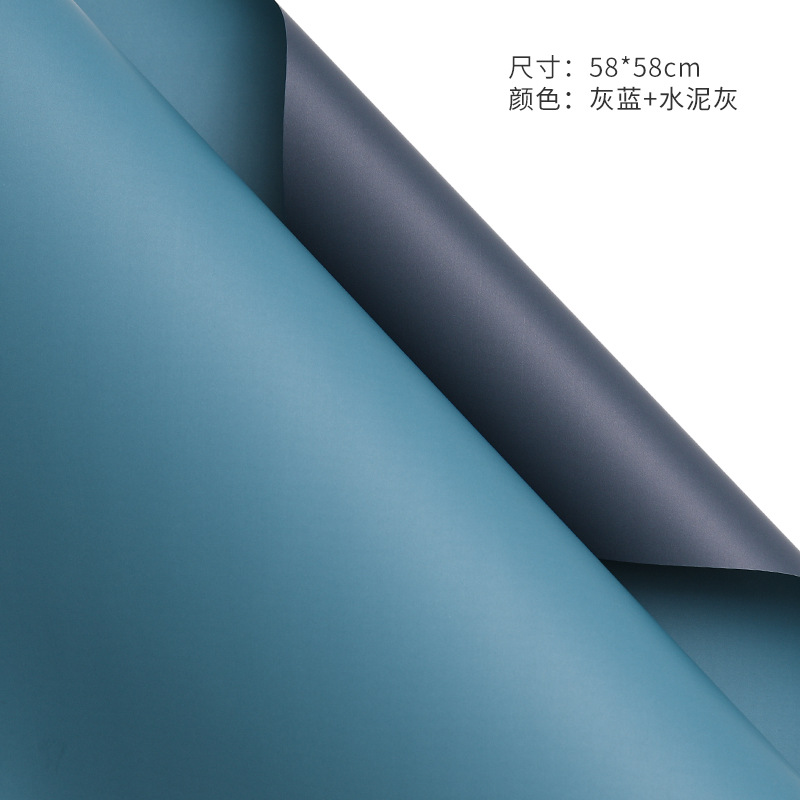 Papel de embalaje de flores al por mayor material de floristería ramo material de papel de embalaje material de embalaje papel de embalaje impermeable papel de doble cara bicolor Ouya