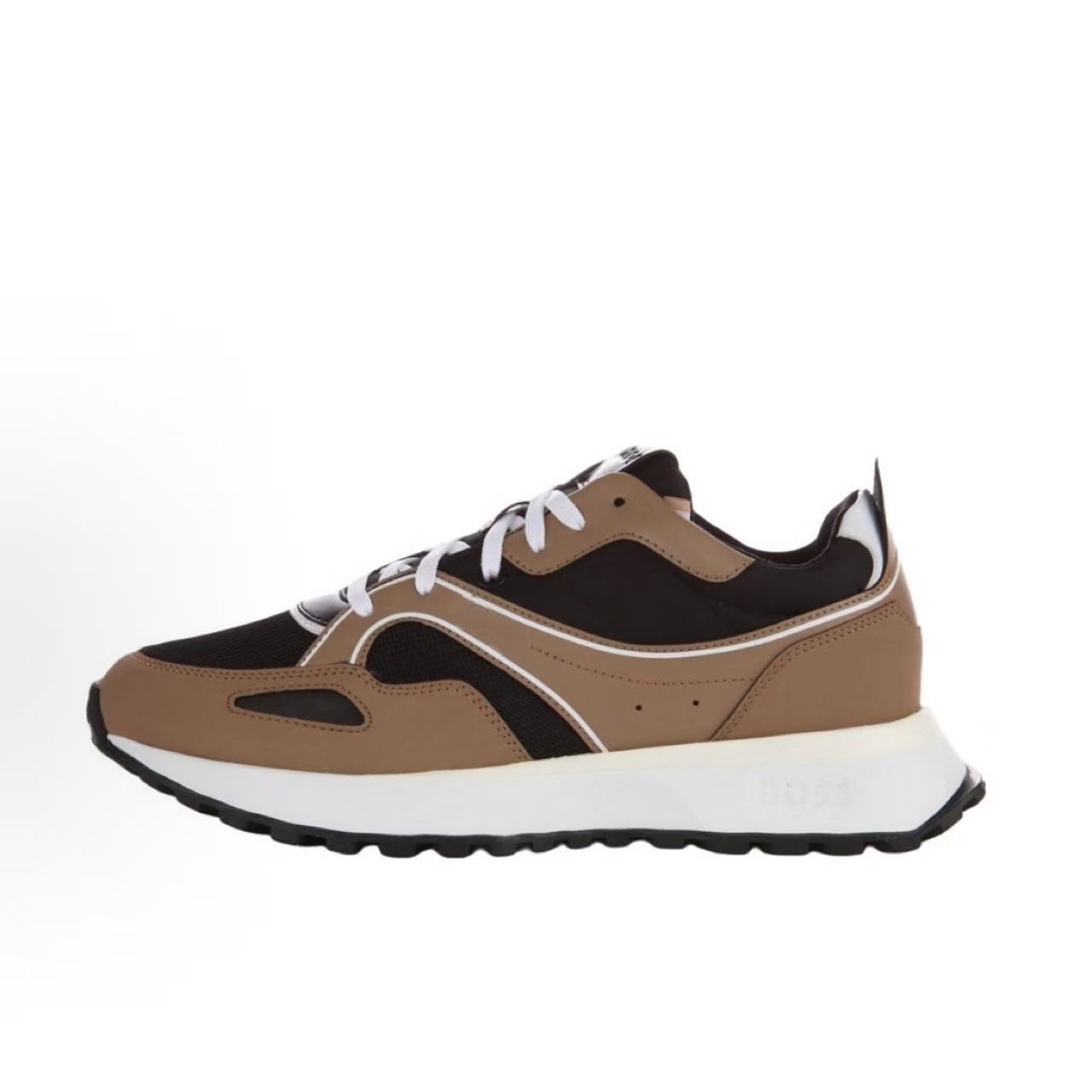 Europa estación nueva moda de zapatos de cuero zapatos casuales de hombre transpirables, moda universal y cómodos zapatos para correr con suela gruesa