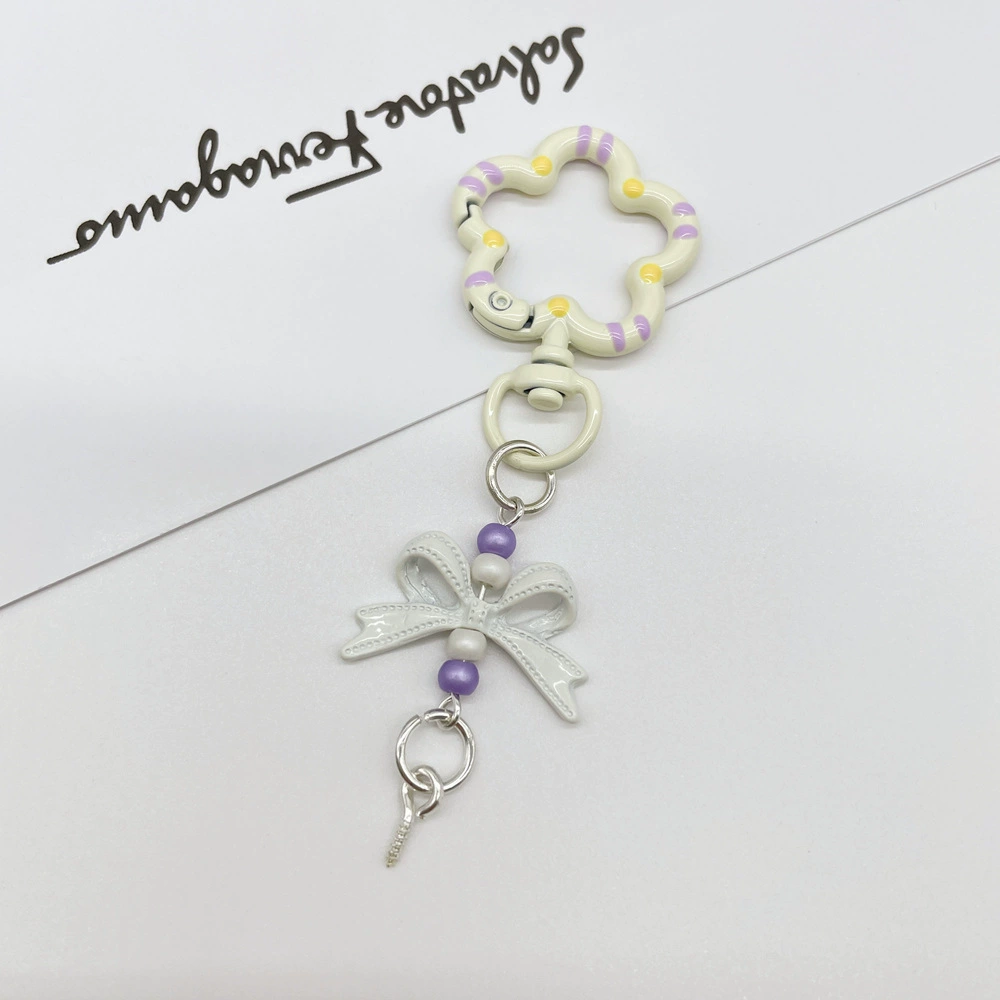 Universal keychain flower-shaped, accessories, flowered, DIY