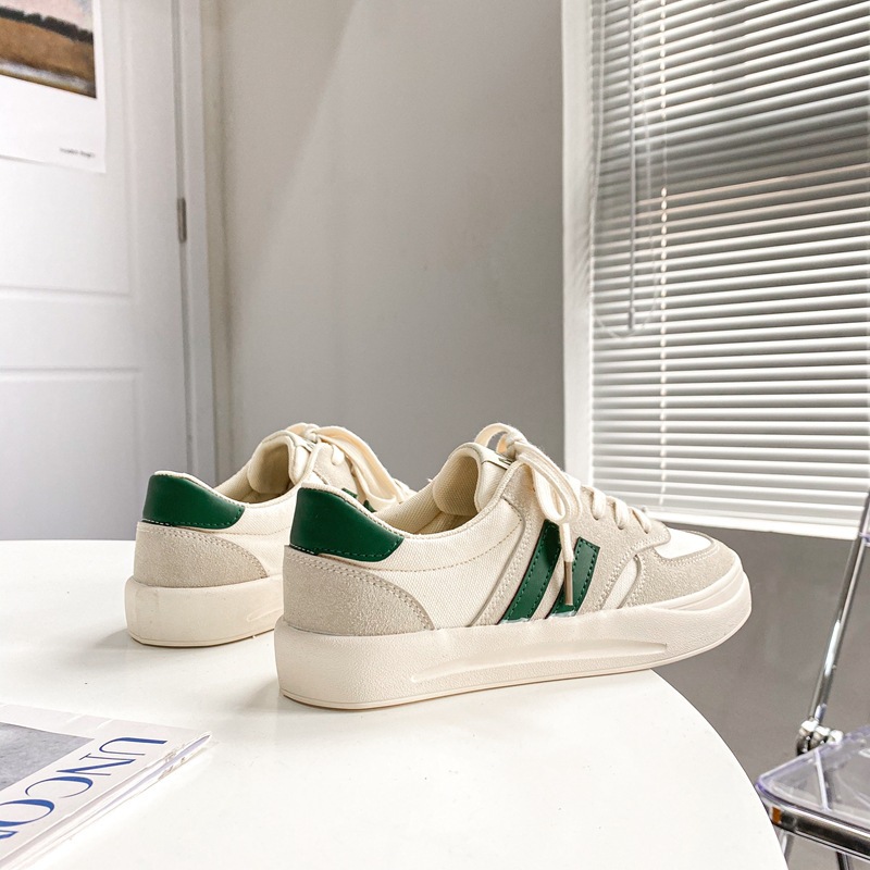 Canvas Shoes Men's 2024 New Color Matching Boys White Shoes Board Shoes Korean All-match Fashionable Shoes Men's Fashionable Shoes 1281