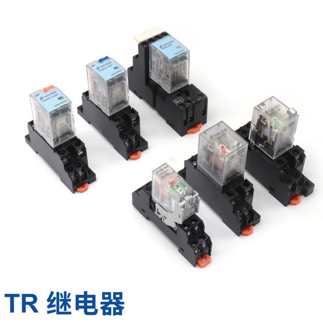 上海天逸继电器TRE2L-D24 TRK4L-D24安装底座RSJ2U RSJ4U全新现货