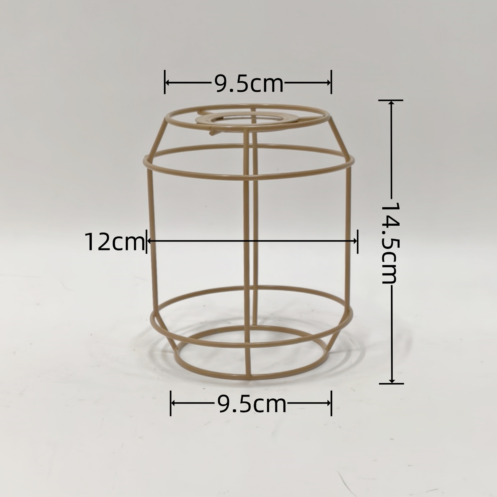 Araña de una pieza Pantalla de hierro marco E27 lámpara boca DIY hecho a mano recto marco cuadrado accesorios de hardware