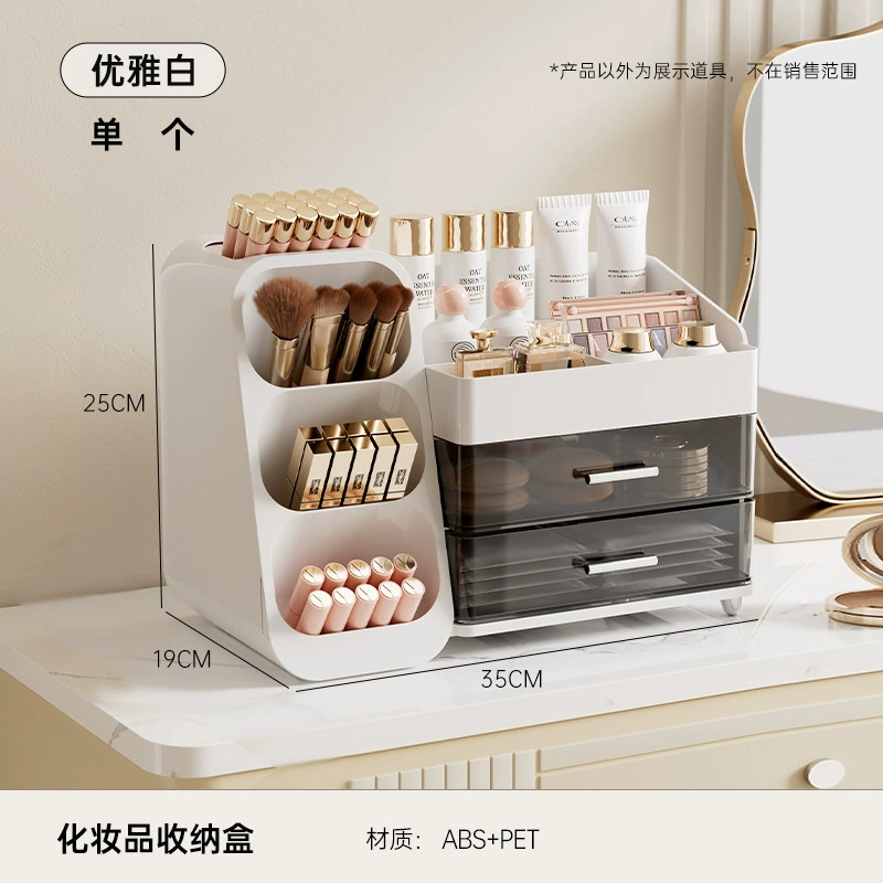 Transparent big storage box, universal makeup box, storage system