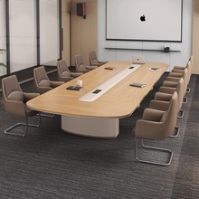 创意烤漆会议桌长桌简约现代长条桌会议室时尚大中型洽谈桌椅组合