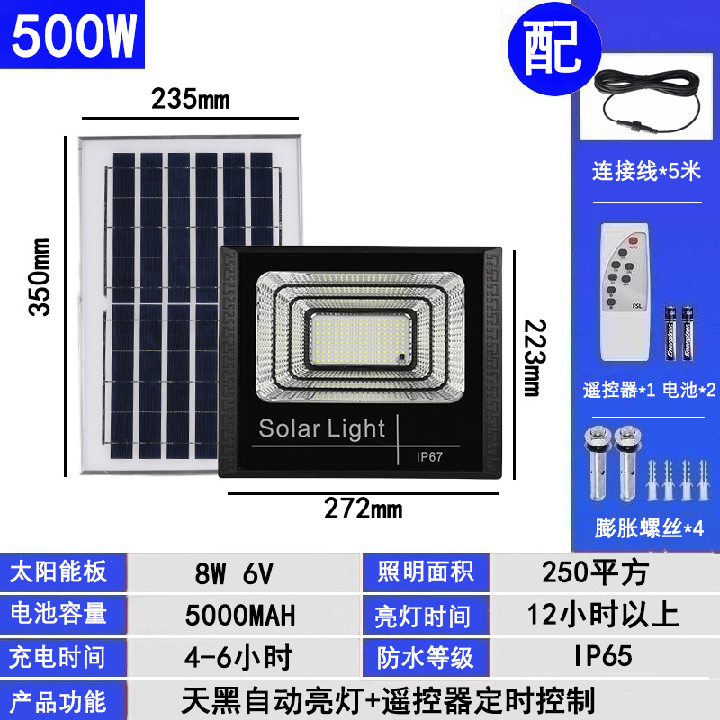 Transfronterizo dedicado Amazon llevó la luz de inundación solar lámpara de calle al aire libre iluminación de inducción hogar patio reflector