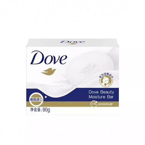 Dove Moisturizing Soap Bar for Men and Women, Shower and Facial Cleanser, 90g