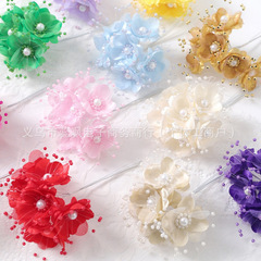 クロスボーダー起爆花嫁花ミニ花束プラスチック模造花帯模造真珠胸花アクセサリーアクセサリー花