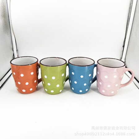 Taza de Cerámica Esmaltada con Estampado Apto para Microondas para Cocina