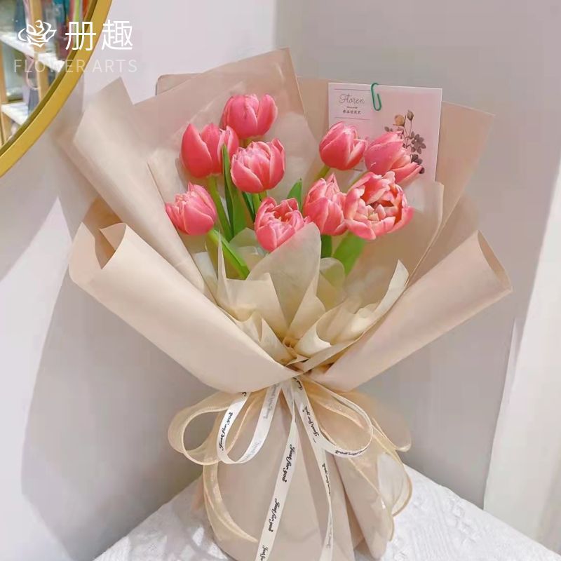 Papel de Empaque Estilo Coreano para Flores de Papel OPP Impermeable para Manualidades DIY