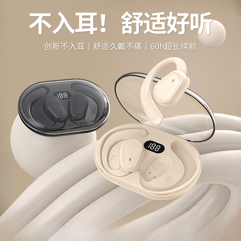 2024新型真 � � ワイヤレスbluetoothイヤホン耳かけロングロング航続装着快適スマートノイズリダクション男女通用|undefined