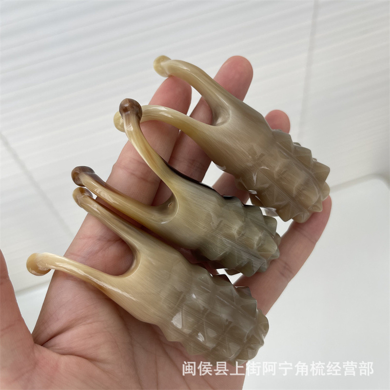 Horn Nose Massage Tool Handheld Guasha Board for Nose Bridge and Eye Area Care quality and texture