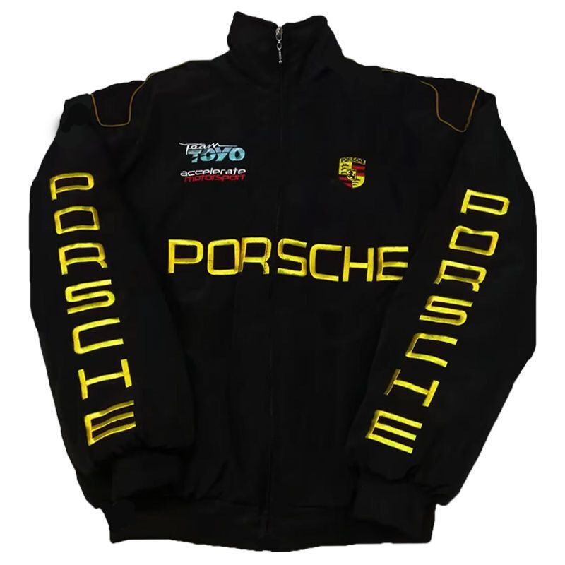 Foreign Trade Cross-Border F1 Racing Suit for Men and Women, American Baseball Uniform, Porsche Heavy Industry Embroidered Jacket, Handsome New Style