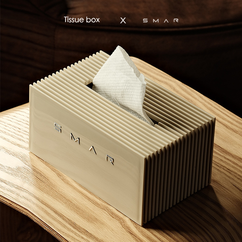 北欧風の軽い豪華なクリーム風のティッシュの箱の家庭用の紙の箱の創意のお茶のいくつかのデスクトップはナプキンの洗顔タオルを収納します。|undefined