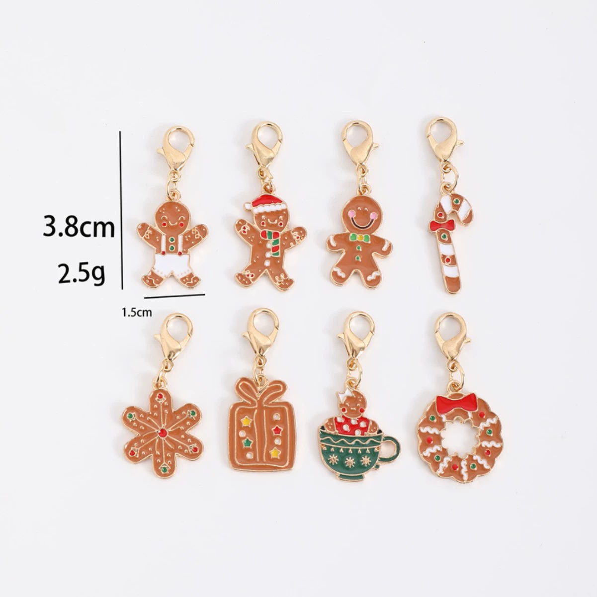 Летний десерт DIY, ювелирные аксессуары из сплава масляной капли, рождественское печенье, торт, мороженое, брелок с пандой, кулон