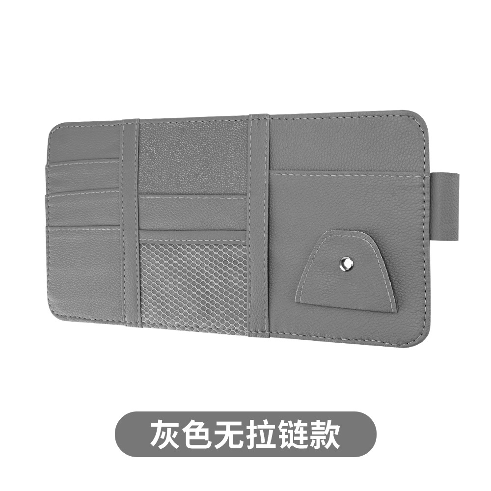 Bolsa de almacenamiento de visera de coche multifuncional titular de la tarjeta clip de gafas de coche Tarjeta de coche Bill Licencia de Conducir clip de almacenamiento